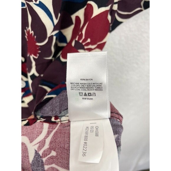 Express Leaf Print Shirt Men’s Size XS Rayon Hawaiian Short Sleeve Button Up NWT - Picture 6 of 7